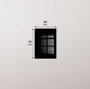 Wallity Cuadro decorativo de cristal templado Multicolor 50 x 70 cm